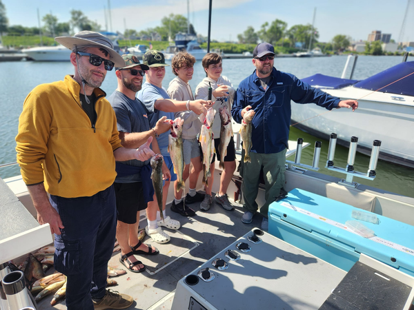 Family fishing fun on Lake Erie